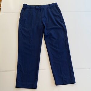 Calvin Klein Boys 14 Husky Flat Front Blue Dress Pants